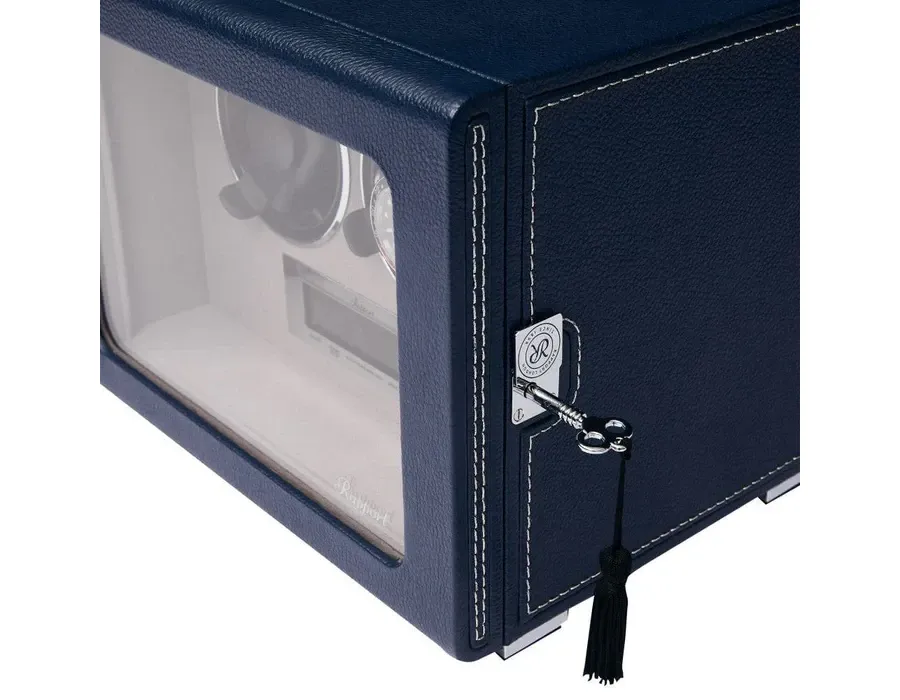 obrazek 4 Nowoczesny rotomat na dwa zegarki - panel dotykowy, skórzana obudowa