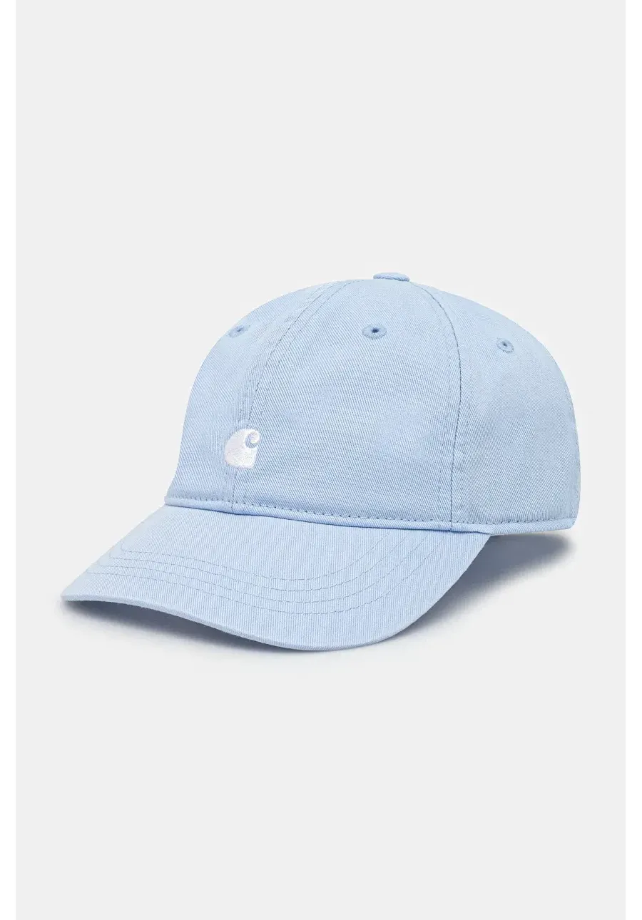 obrazek 1 Carhartt WIP czapka z daszkiem bawełniana Madison Logo Cap kolor niebieski z aplikacją I034606