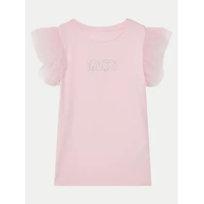 Zdjęcie Guess T-Shirt J5RI17 K6YW4 Różowy Regular Fit