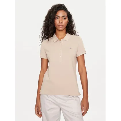 Zdjęcie Gant Polo Shield 4200870 Beżowy Slim Fit