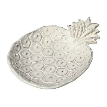 Zdjęcie Designerska biała misa z ceramiki 30 cm - Virginia Casa