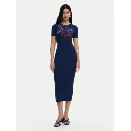Zdjęcie Desigual Sukienka codzienna 25SWVF13 Granatowy Slim Fit