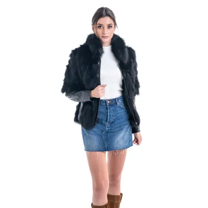 Picture Elegant women's fox jacket - A&A Vesa
