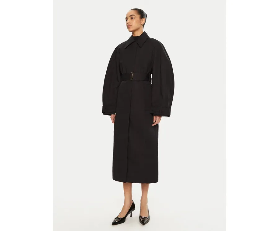 obrazek 1 JACQUEMUS Trencz 24E241CO051 Czarny Regular Fit