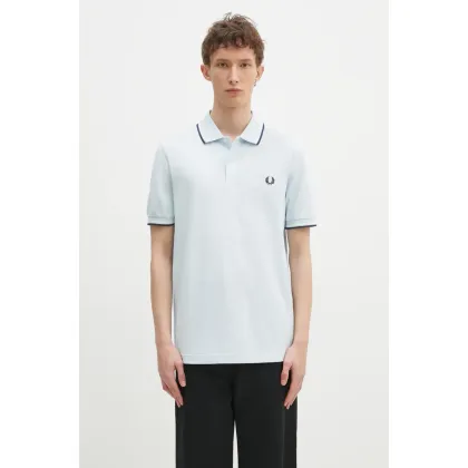 Zdjęcie Fred Perry polo bawełniane kolor niebieski z aplikacją M3600.Y25