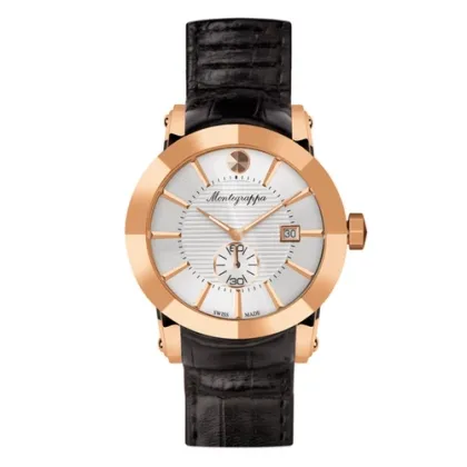 Picture Unique Rose Gold Silver Dial NeroUno Monetegrappa Watch