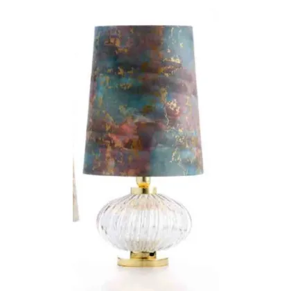 Picture Beautiful table lamp with transparent Murano glass - Il Paralume Marina