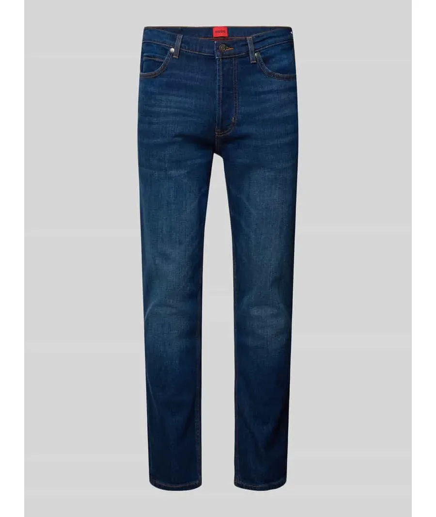 obrazek 1 Jeansy o kroju tapered fit z 5 kieszeniami