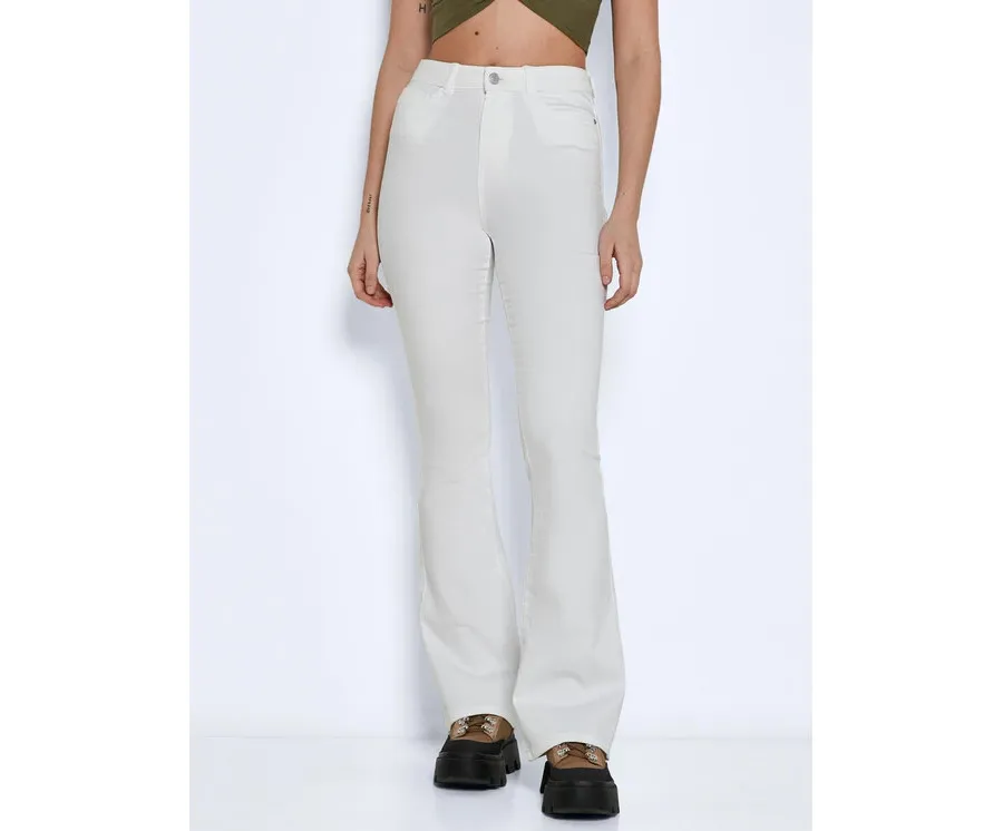 obrazek 1 Noisy May Jeansy Sallie 27019305 Biały Slim Fit