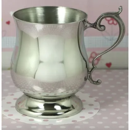 Picture Stylish mug with engraving for baptism