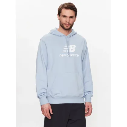 Zdjęcie New Balance Bluza MT31537 Błękitny Relaxed Fit