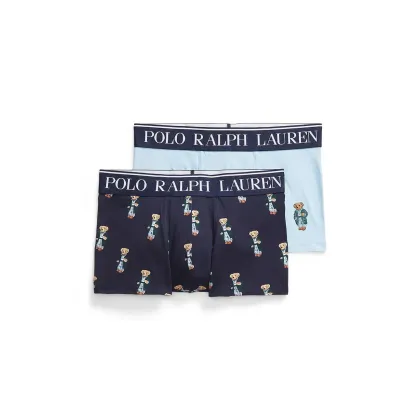 Zdjęcie Polo Ralph Lauren bokserki bawełniane 2-pack kolor niebieski 714843425