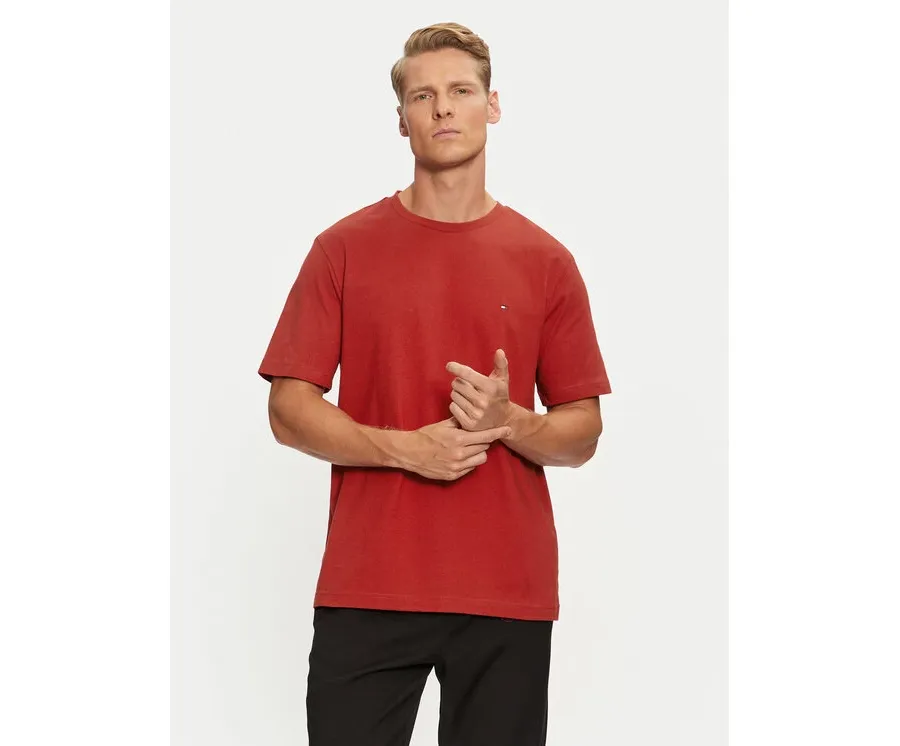 obrazek 1 Tommy Hilfiger T-Shirt Essential MW0MW37267 Czerwony Regular Fit