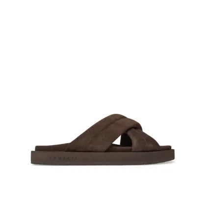 Zdjęcie Inuikii Klapki Suede Crossed 50102-500 Brązowy