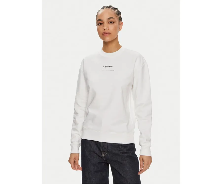 obrazek 1 Calvin Klein Bluza Multi Logo K20K207216 Biały Regular Fit