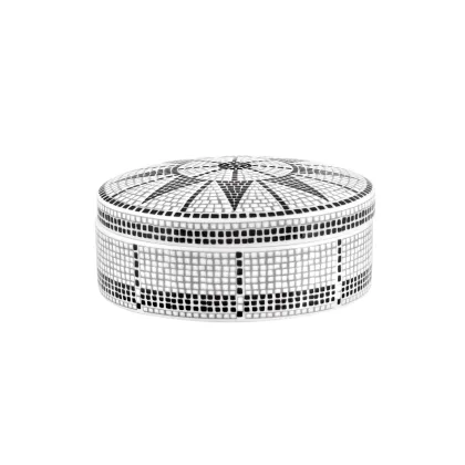 Picture Large round porcelain container with a mosaic motif – Vista Alegre