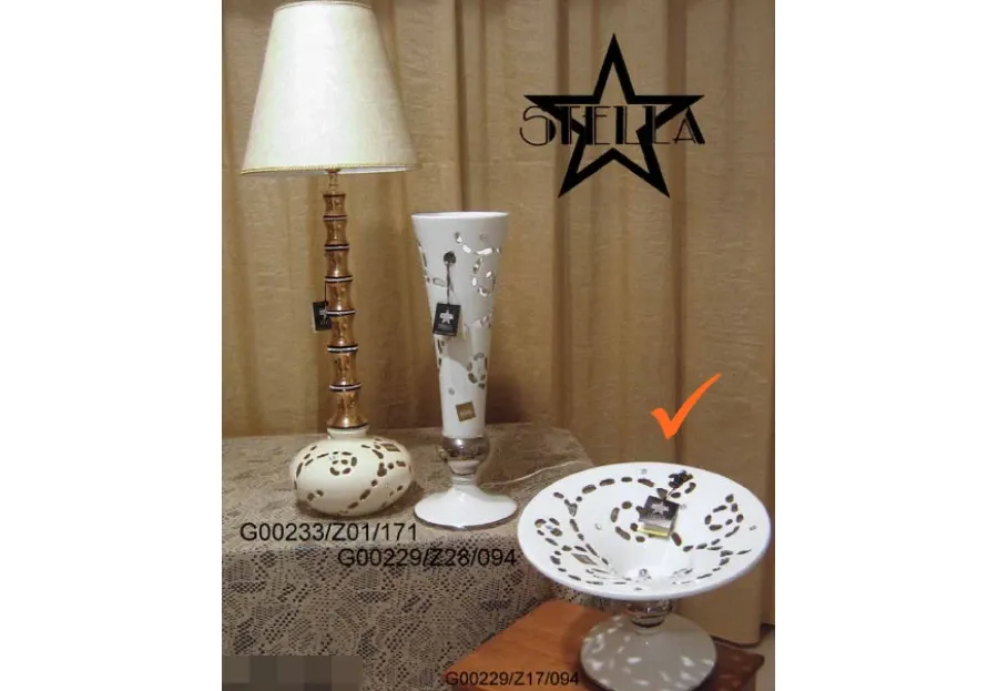 obrazek 1 Luksusowa ceramiczna patera z platyną do salonu