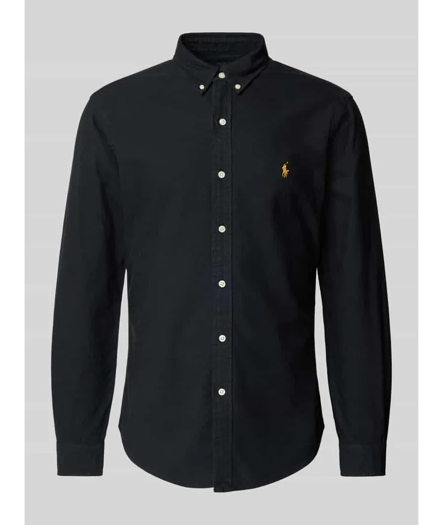 obrazek 1 Koszula casualowa o kroju slim fit z kołnierzykiem typu button down model ‘OXFORD’