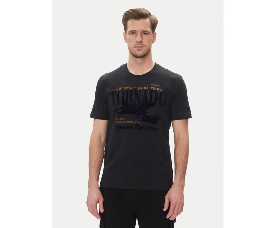 obrazek 1 Aeronautica Militare T-Shirt 251TS2405J641 Granatowy Regular Fit