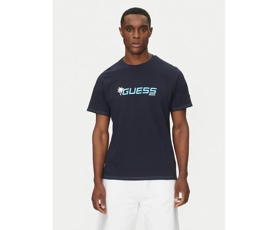 obrazek 1 Guess T-Shirt F5GI06 I3Z14 Granatowy Regular Fit