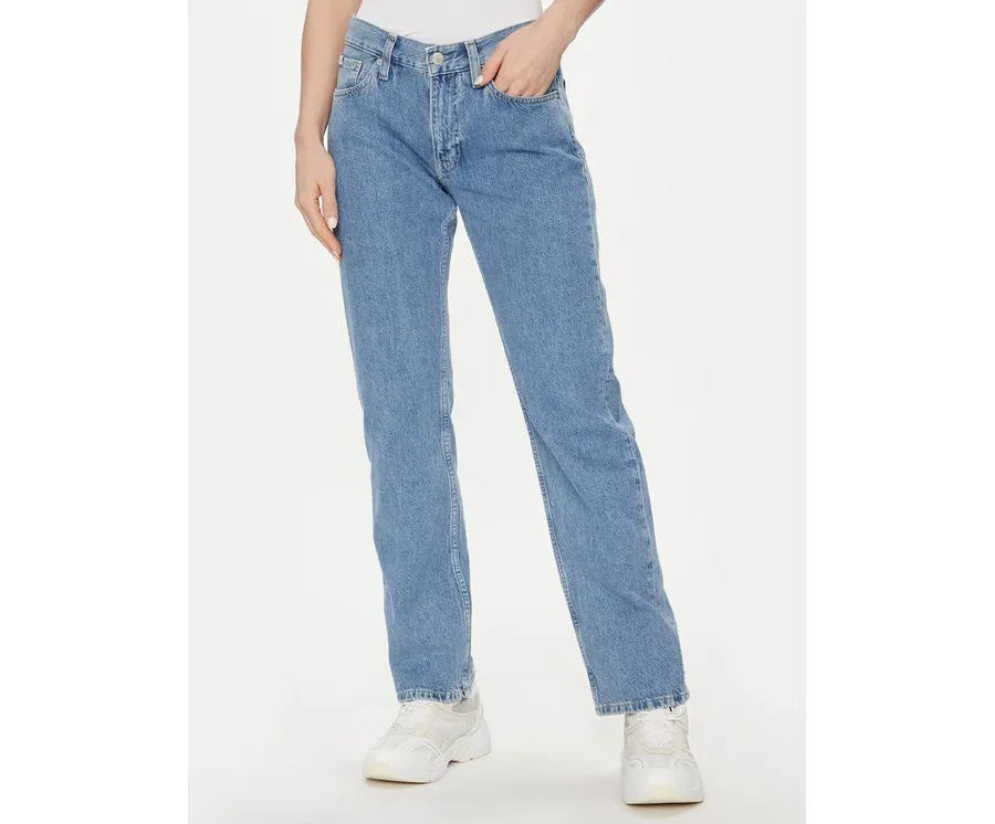 obrazek 1 Calvin Klein Jeans Jeansy Low Rise Straight J20J222439 Niebieski Straight Fit