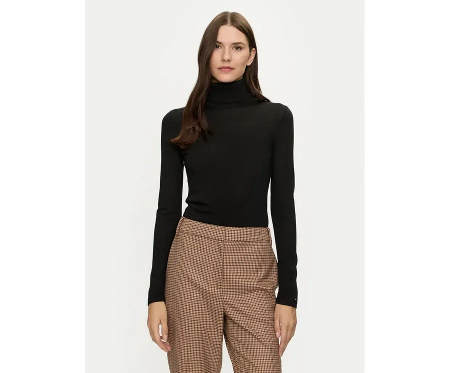 obrazek 1 Tommy Hilfiger Golf WW0WW43098 Czarny Slim Fit