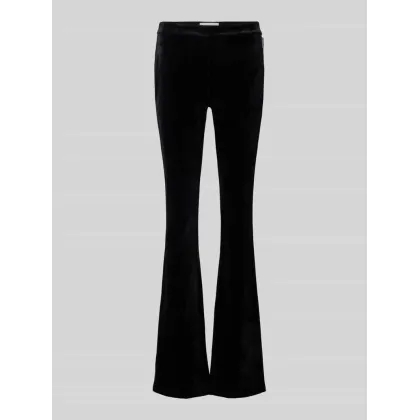 Zdjęcie Spodnie rozszerzane o kroju slim fit z detalem z logo model ‘RONJAAL’