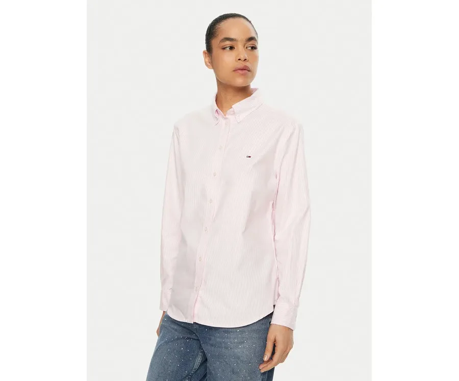 obrazek 1 Tommy Jeans Koszula DW0DW19890 Różowy Regular Fit