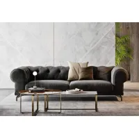 Zdjęcie Luksusowa sofa do oryginalnych wnętrz - skórzana tapicerka