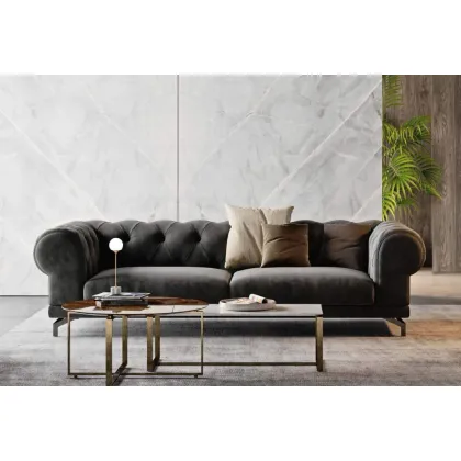 Zdjęcie Luksusowa sofa do oryginalnych wnętrz - skórzana tapicerka