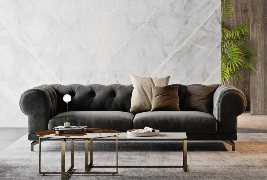 obrazek 1 Luksusowa sofa do oryginalnych wnętrz - skórzana tapicerka