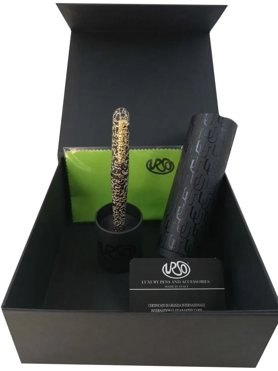 obrazek 5 Niespotykane pióro wieczne Crisopea Black Onix Gold - Urso
