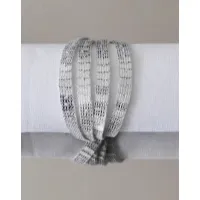 Zdjęcie Nowoczesny pierścień na serwetkę Shine - wersja srebrna