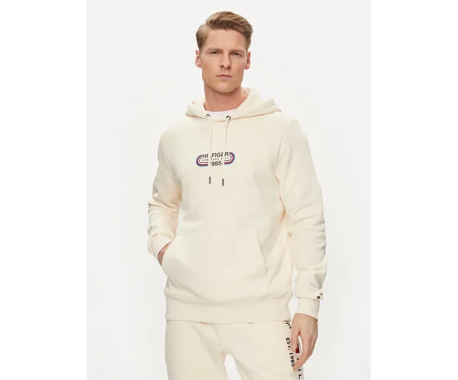 obrazek 1 Tommy Hilfiger Bluza Track Graphic MW0MW34445 Beżowy Regular Fit