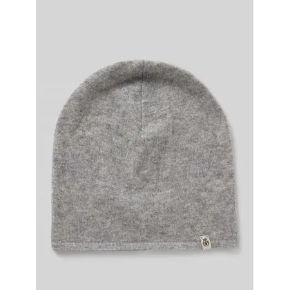 Zdjęcie Czapka beanie kaszmirowa z detalem z logo