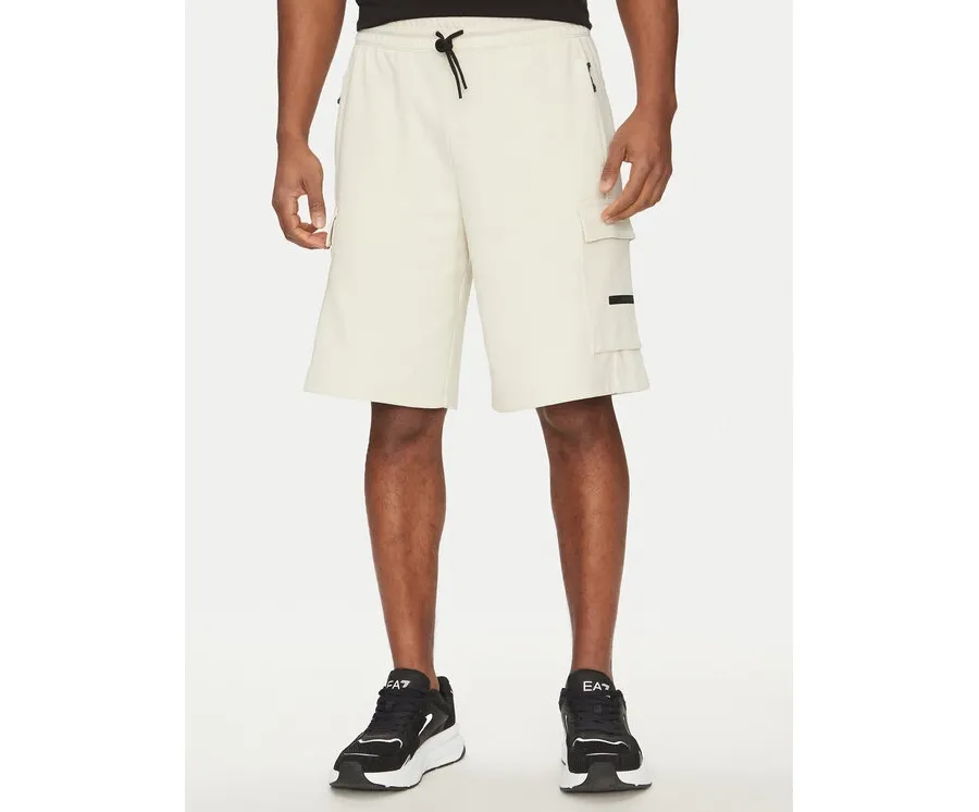obrazek 1 EA7 Emporio Armani Szorty sportowe 7M000326 AF12660 U1112 Écru Regular Fit