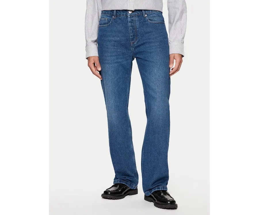obrazek 1 AMI PARIS Jeansy UTR500.DE0025 Niebieski Straight Leg