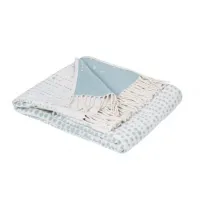 Zdjęcie Pled Lagos Bleu 100% bawełna 127x180 cm