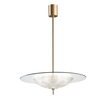 Zdjęcie Żyrandol ze szkła i kryształu w nowoczesnym stylu vintage – Il Paralume Marina