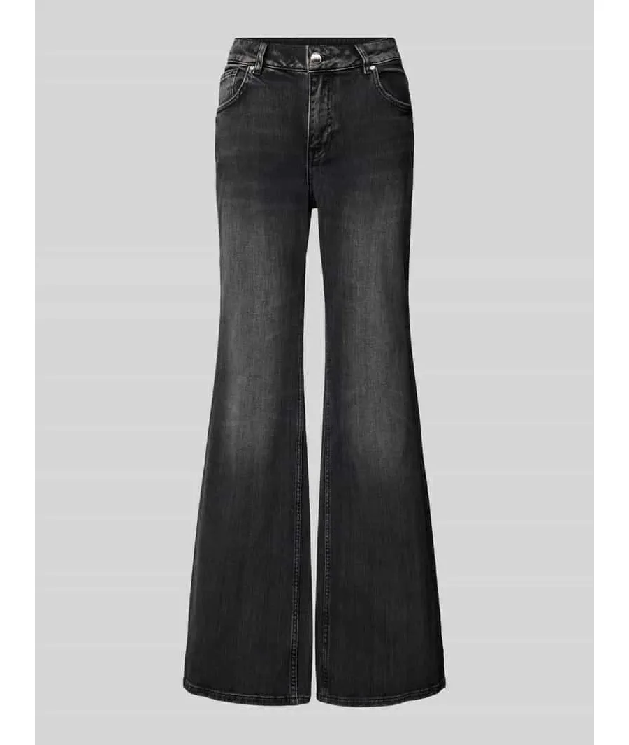obrazek 1 Jeansy o rozkloszowanym kroju relaxed fit z 5 kieszeniami