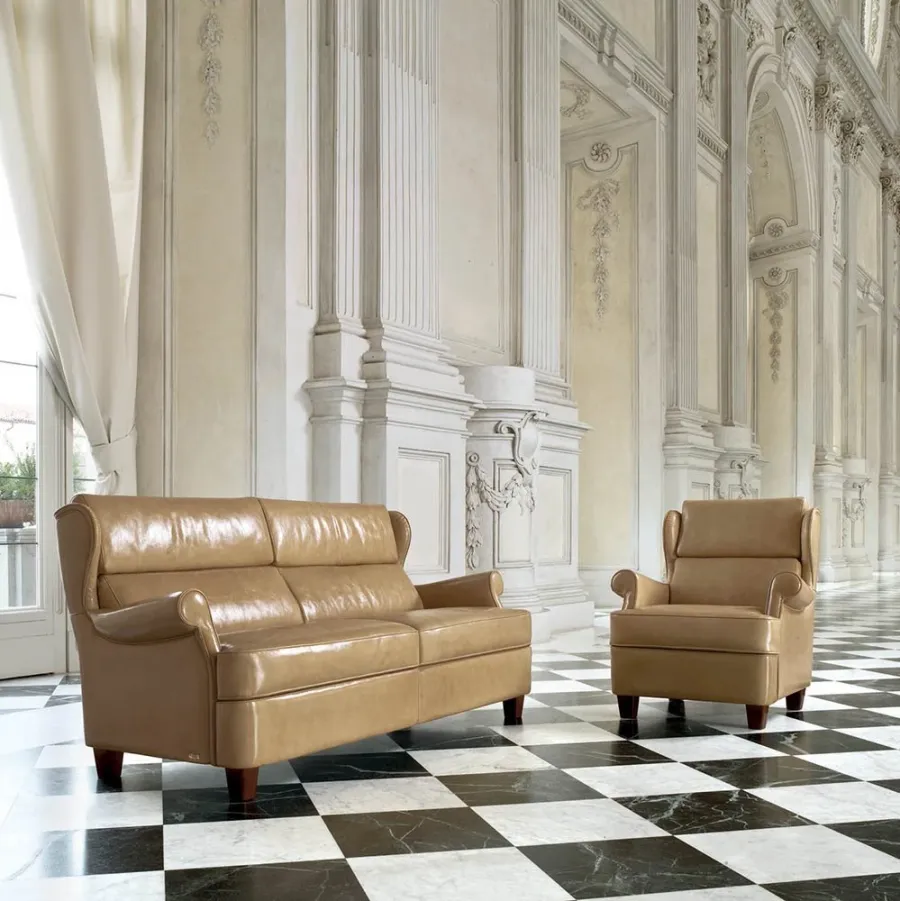 obrazek 1 Piękna duża stylowa sofa dla miłośników klasycznego stylu i elegancji – Mascheroni