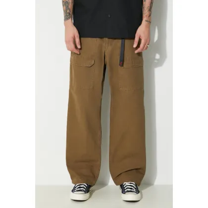 Zdjęcie Gramicci spodnie bawełniane Canvas Eqt Pant kolor zielony proste G4SM.P004