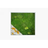 Zdjęcie Dekoracja ścienna z ustabilizowanego mchu i róż – model Melody