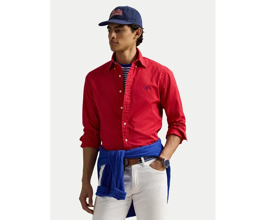obrazek 1 Polo Ralph Lauren Koszula 710937993012 Czerwony Custom Fit