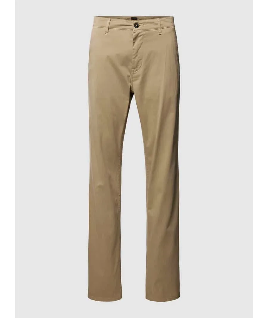 obrazek 1 Chinosy o kroju regular fit w jednolitym kolorze