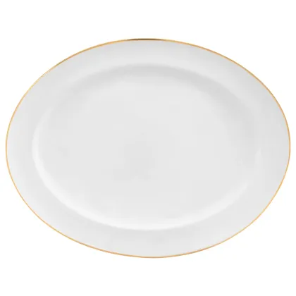 Zdjęcie Bardzo elegancki owalny półmisek porcelanowy 39 cm - Porcel