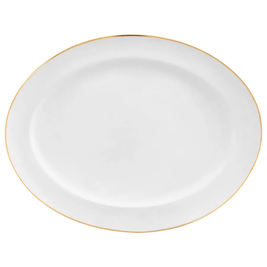 obrazek 1 Bardzo elegancki owalny półmisek porcelanowy 39 cm - Porcel