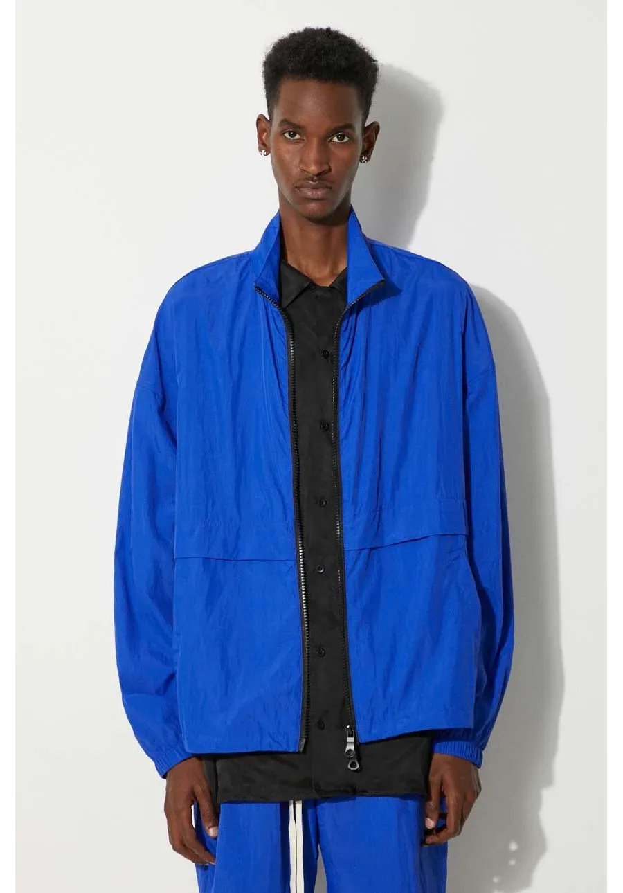 obrazek 1 MKI MIYUKI ZOKU kurtka Crinkle Nyon Track Jacket męska kolor niebieski przejściowa CRINKLE.NYON.TRACK.JACK