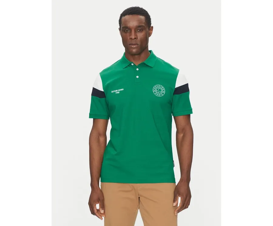 obrazek 1 Hechter Paris Polo Pique X-Tech 74026 151929 Zielony Regular Fit