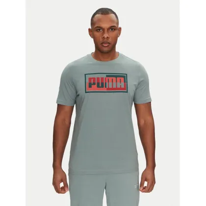 Zdjęcie Puma T-Shirt Graphics Box 684827 Zielony Regular Fit